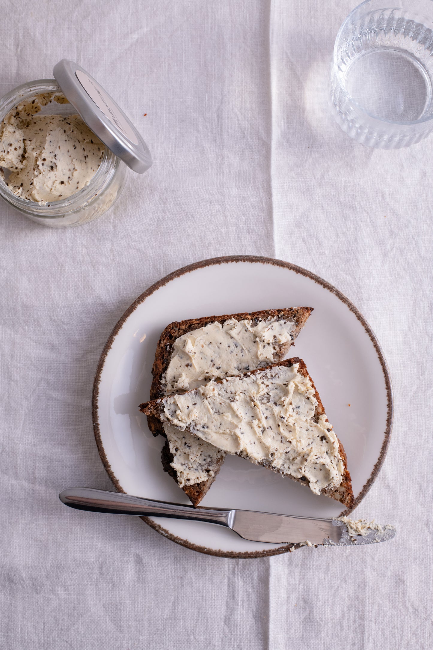 Plant-based black truffle butter