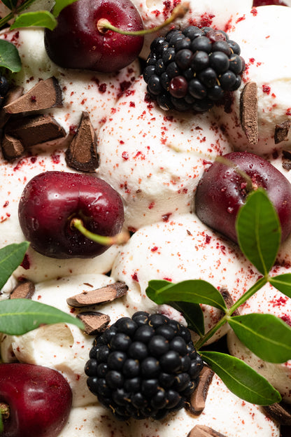 Vegan chocolate cherry cake